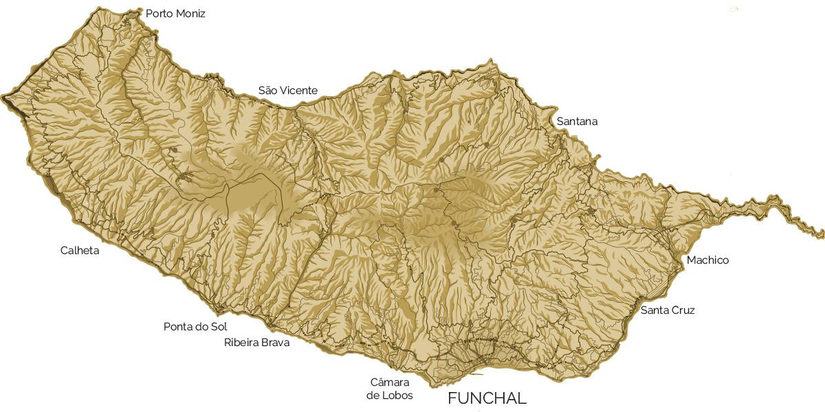 Map of Madeira Island